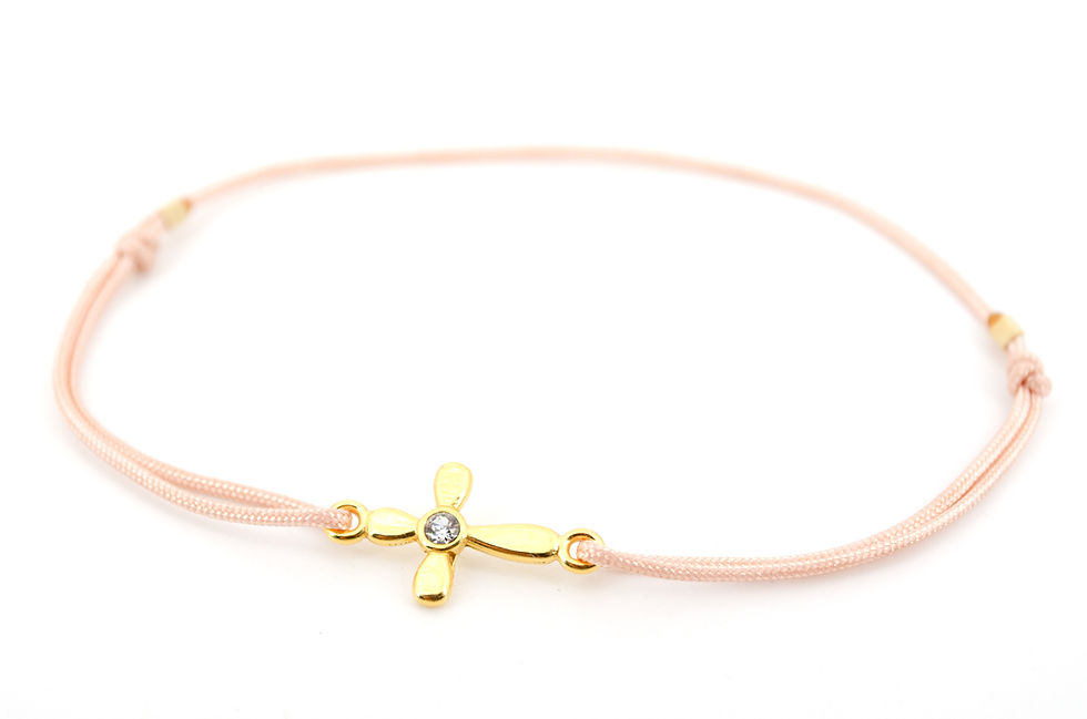 Armband S Kreuz Gold