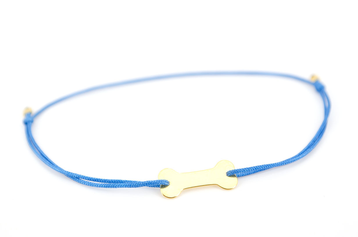 Armband Schmuck kaufen online Shop Knochen Hundeknochen Gold Hunde Tiere Liebe