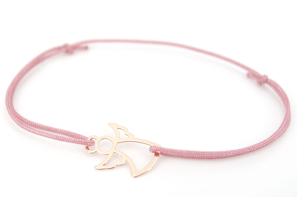 Miniaturbild: Armband Engel L Rosegold