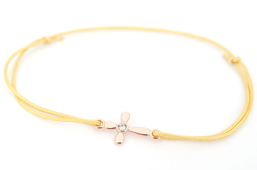 Miniaturbild: Armband S Kreuz Rosegold