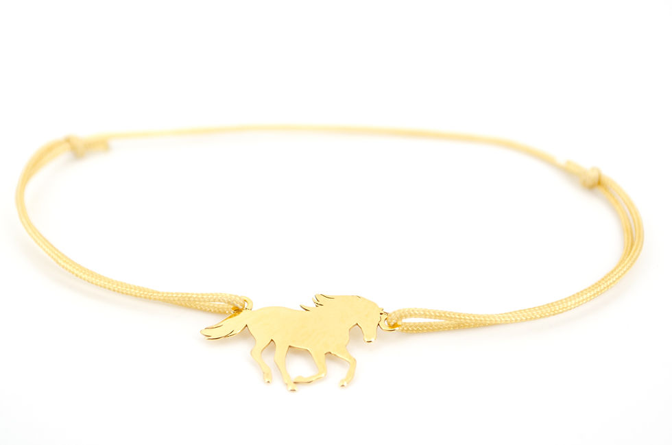 Miniaturbild: Armband Pferd Gold Reiter Shop online Schmuck kaufen