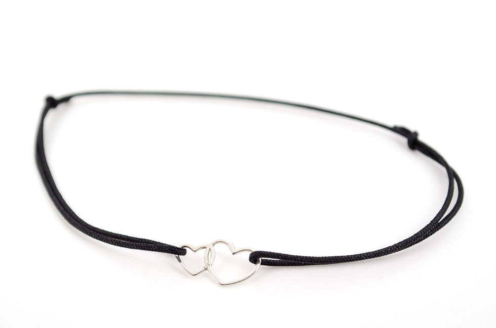 Miniaturbild: Armband Doppeltes Herz Doppelherz Silber kaufen online Shop Damen 925 Sterling Silber Schmuck Herz Accessoires Geschenk