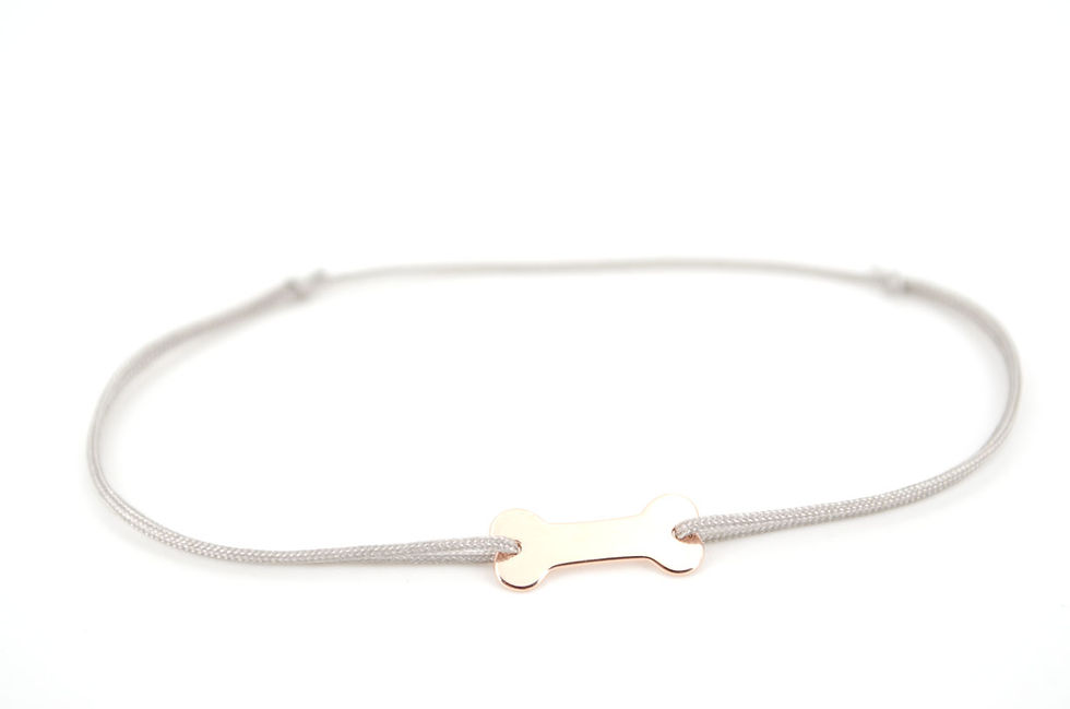 Miniaturbild: Armband Rosegold Schmuck Modeschmuck online kaufen Hundeknochen Dog Bone Knochen Tiere Hunde Liebe