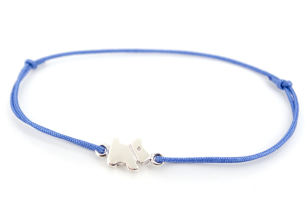 Miniaturbild: Armband Hund Silber Glücksarmband make a wish Band kaufen Damen Tiere Geschenk