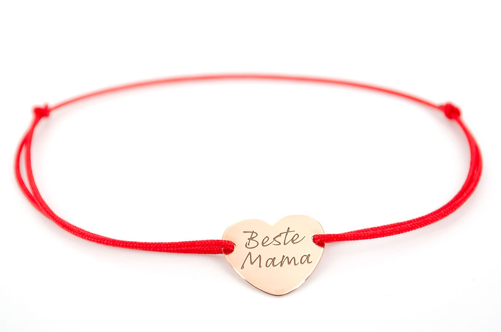 Miniaturbild: Armband Gravur Beste Mama Rosegold