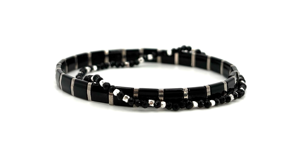 Schmuck Armband Liebe Schwarz Gold Silber Fashion Black Set Armschmuck