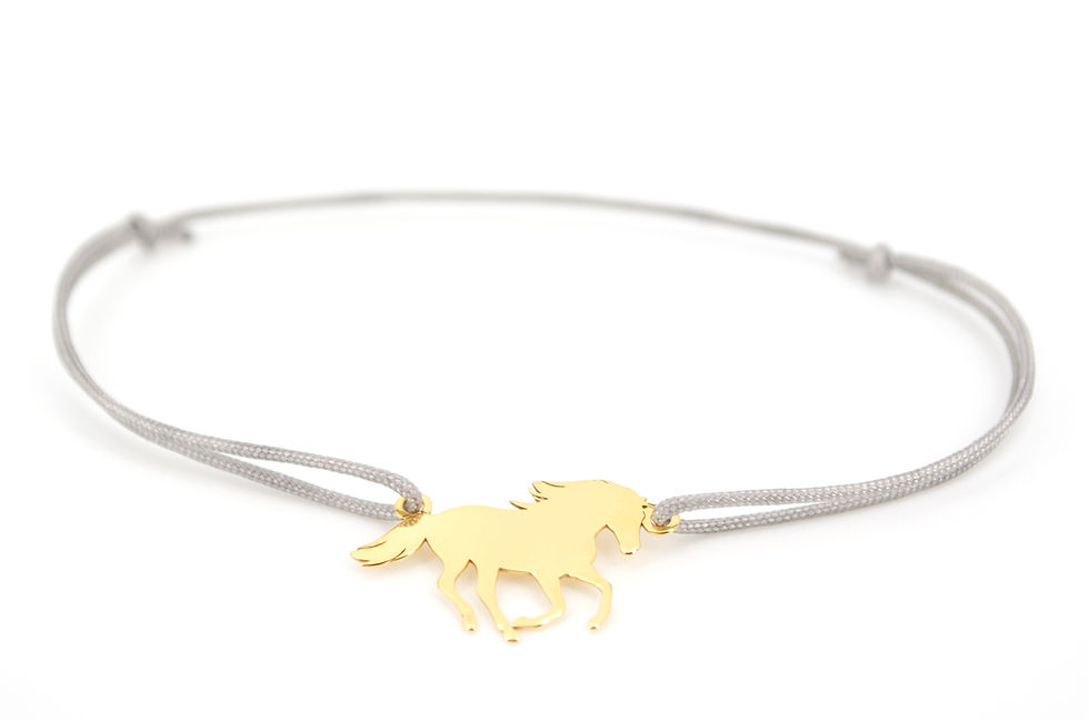 Miniaturbild: Armband Pferd Gold Reiter Shop online Schmuck kaufen