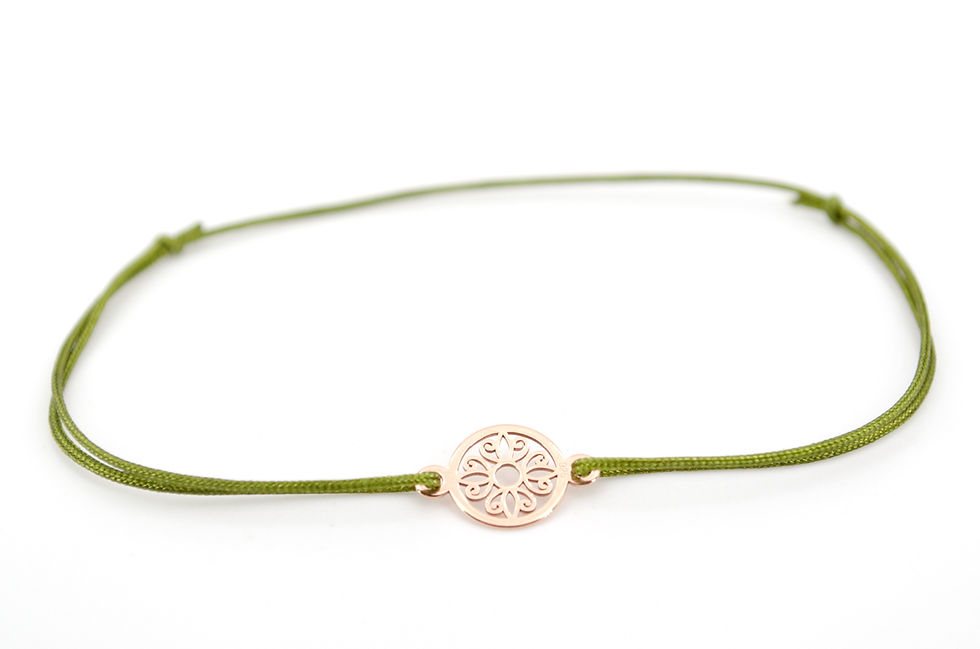 Miniaturbild: Armband Rosegold Gold Silber Ornament Blume Schmuck Modeschmuck Handmade online kaufen Shop