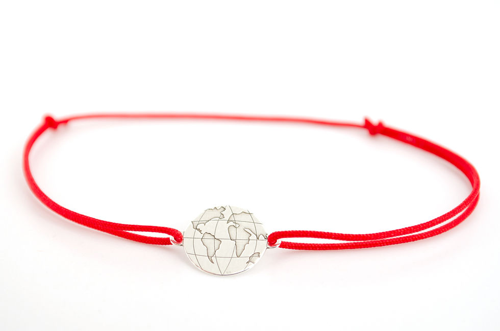 Miniaturbild: Armband Globus Schmuck Damen 925 Sterling Silber Geschenk