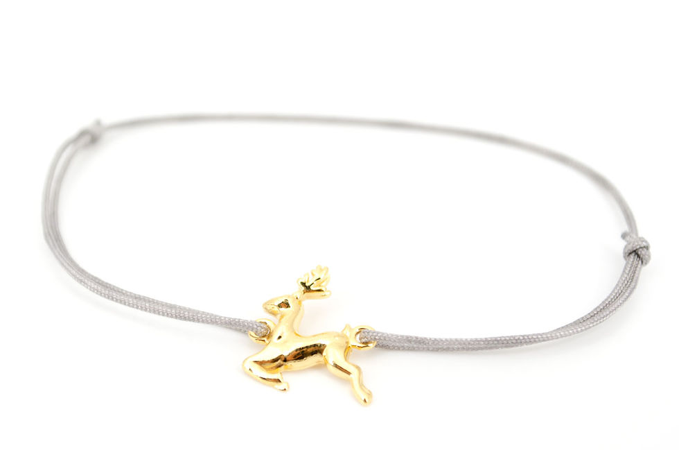 Miniaturbild: Armband Gold Schmuck kaufen Hirsch Oh my deer online Damen Geschenk Dirndl