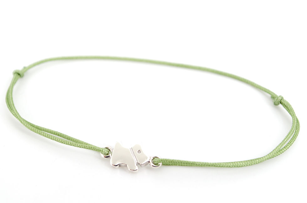 Miniaturbild: Armband Hund Silber Glücksarmband make a wish Band kaufen Damen Tiere Geschenk