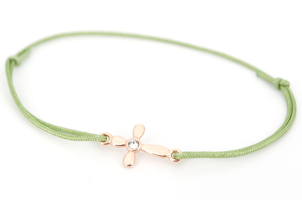 Miniaturbild: Armband S Kreuz Rosegold