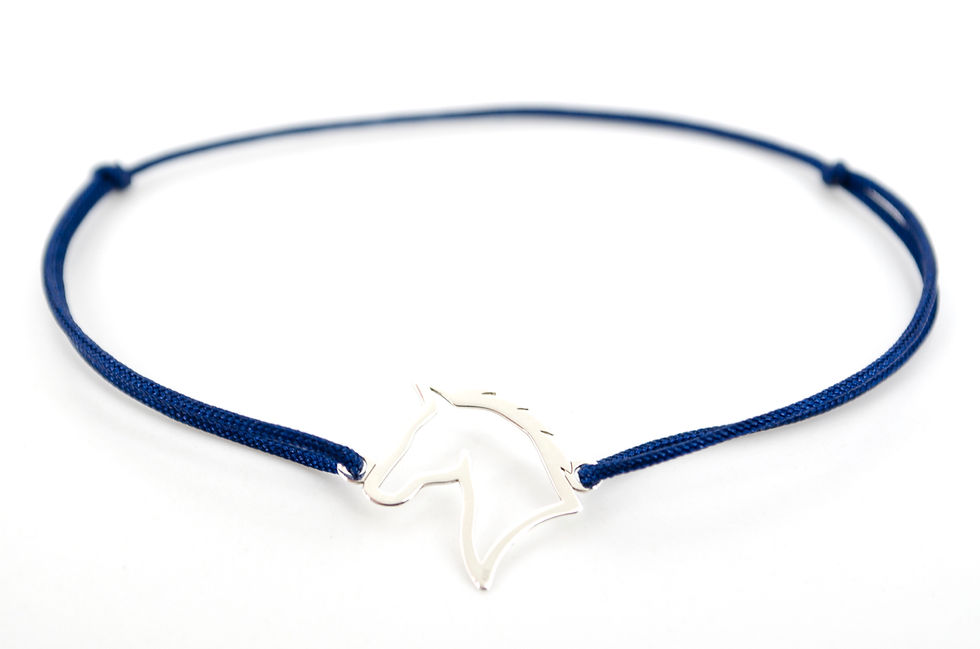 Miniaturbild: Armband Silber Pferd Tiere Schmuck online kaufen grau schwarz blau rot gruen