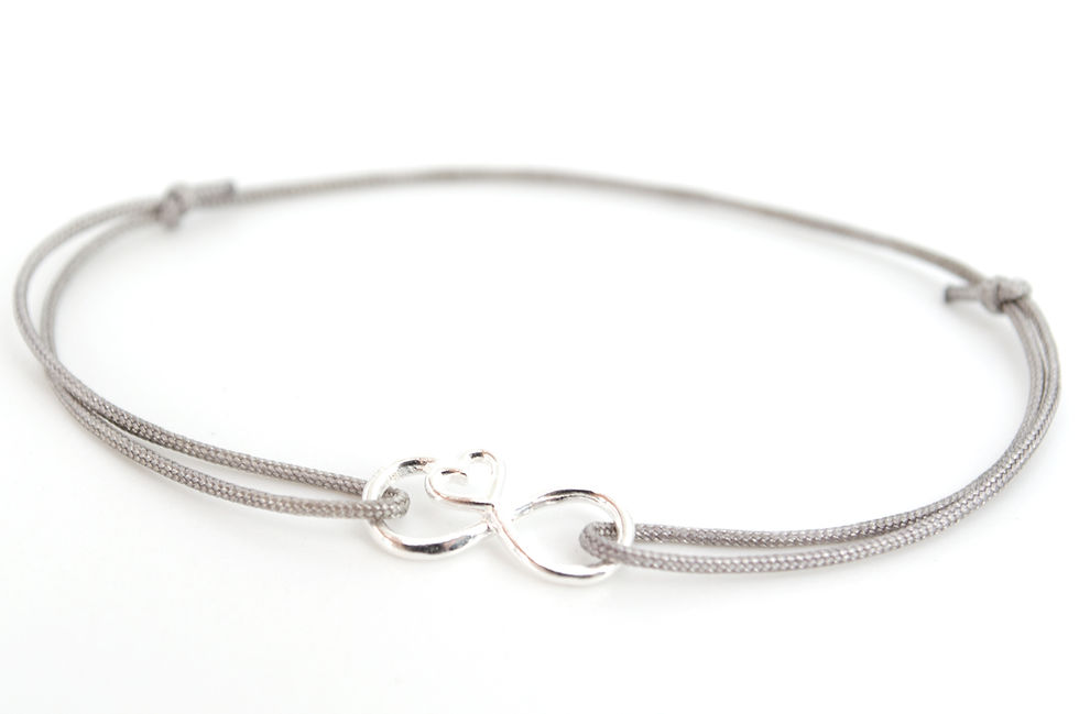 Miniaturbild: Armband Infinity Unendlichkeitszeichen Silber Geschenk Liebe Damen Schmuck Herz