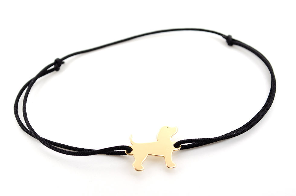 Miniaturbild: Armband Schmuck kaufen online Shop Hund Pfote Gold Rosegold Silber Tierliebe Tiere Tier