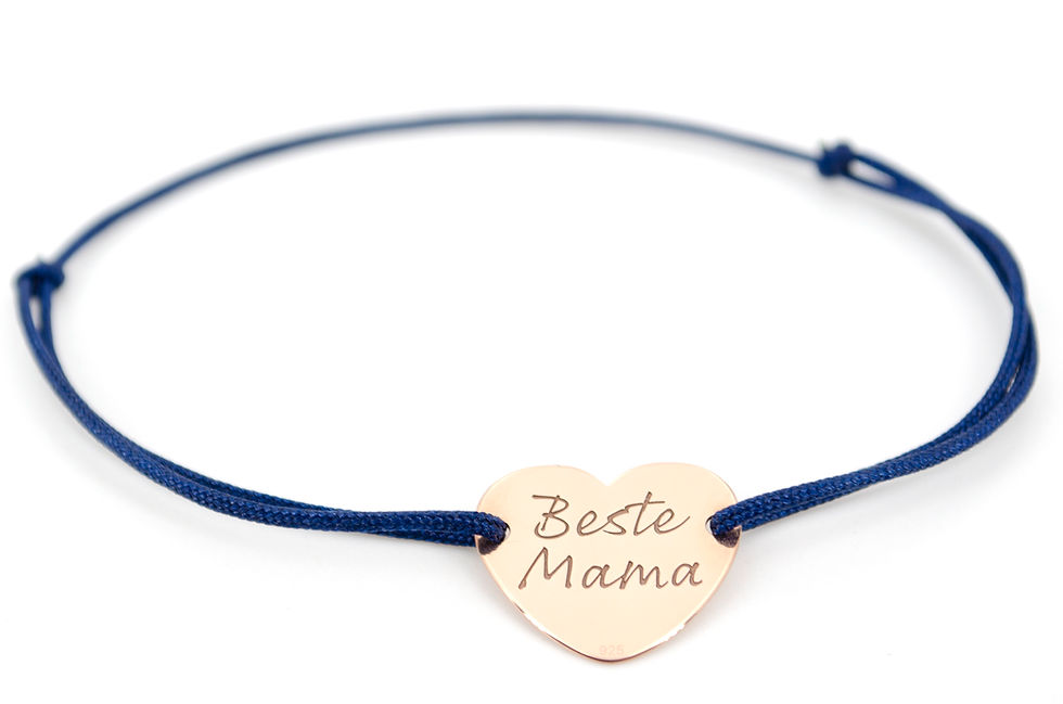Miniaturbild: Armband Gravur Beste Mama Rosegold