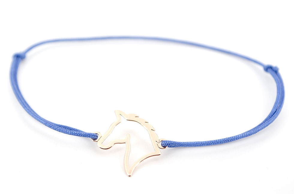 Miniaturbild: Armband Pferd K Rosegold