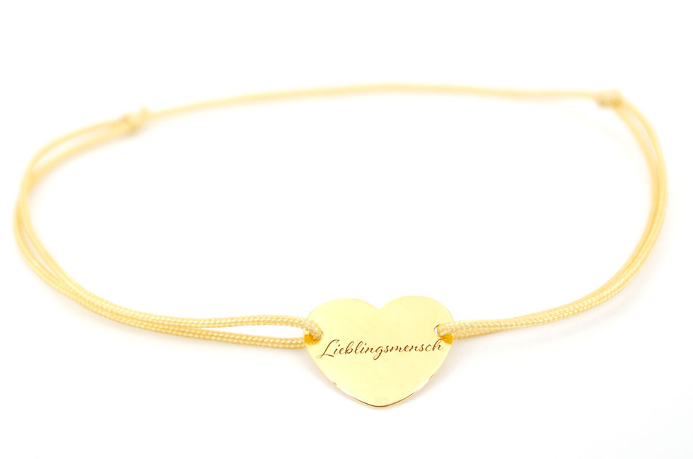 Miniaturbild: Armband Schmuck kaufen online shop Herz Lieblingsmensch Gold Rot schwarz blau gruen Liebe Geschenk