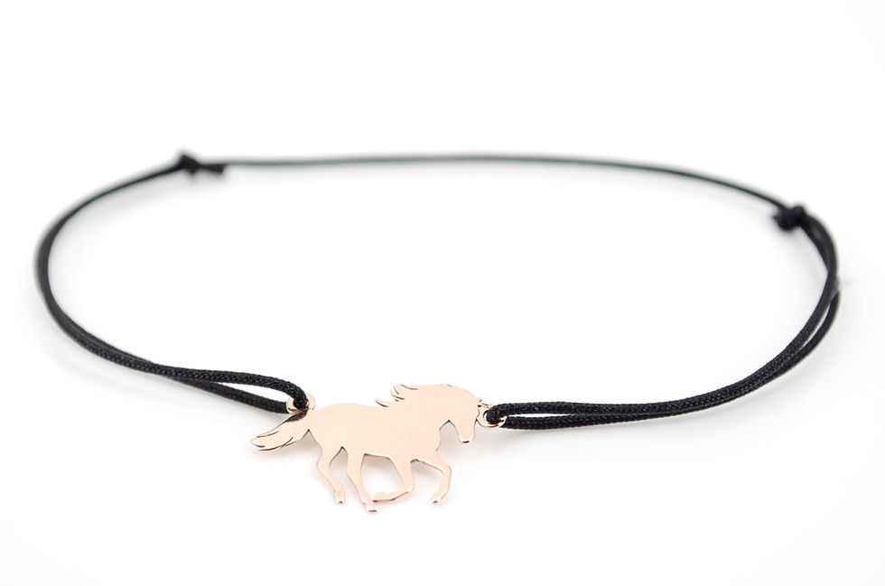 Armband Pferd Rosegold Reiter Schmuck