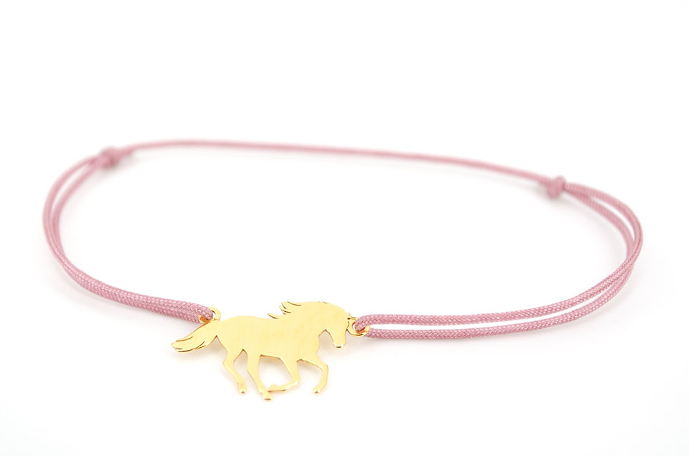 Miniaturbild: Armband Pferd Gold Reiter Shop online Schmuck kaufen