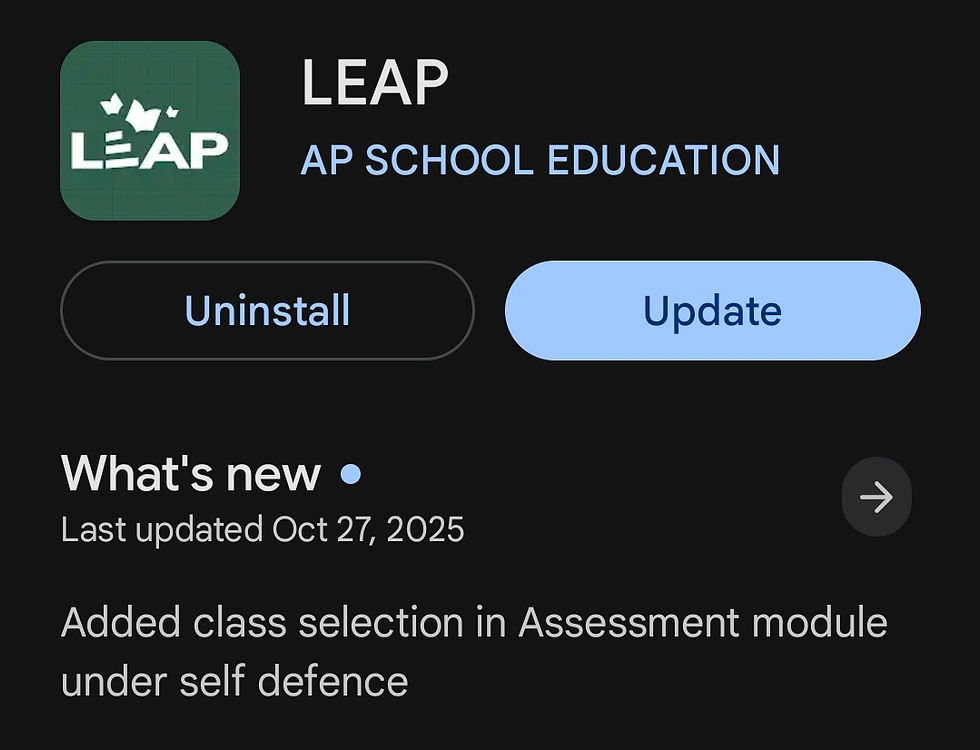 New Update To LEAP App