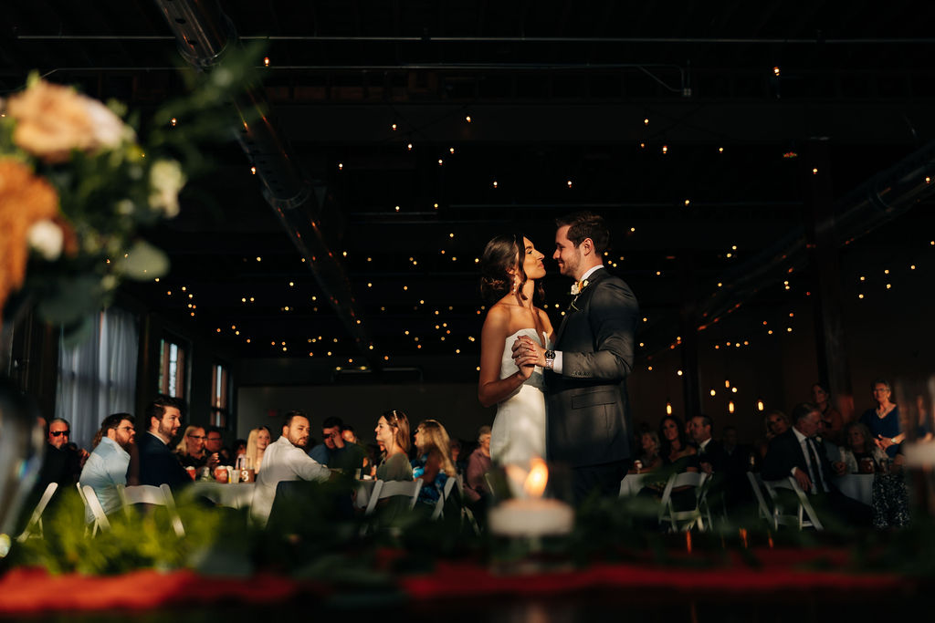 Affordable Kansas City wedding venue interior with open event space and neutral décor ready for personalization