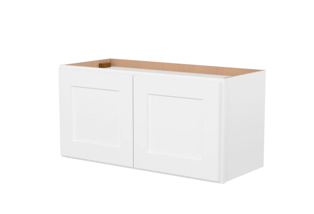 Solid Wood Plywood Kitchen Wall Bridge Cabinet with Two Soft-Close Doors NS-30"