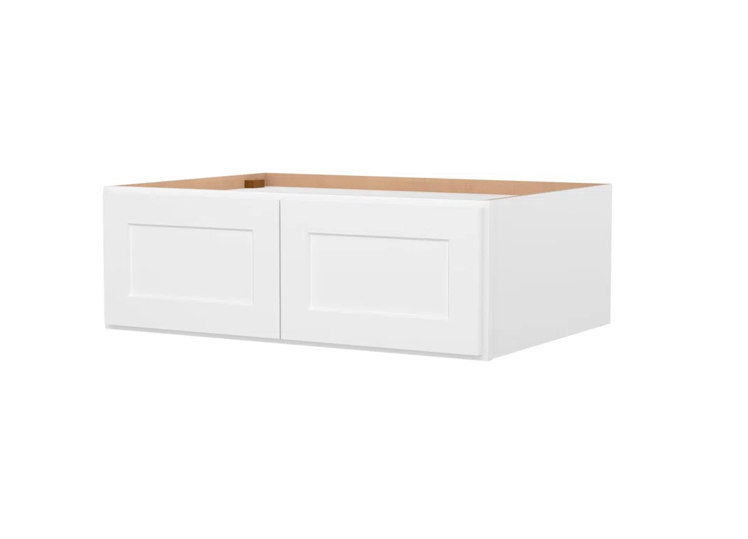 Solid Wood Plywood Kitchen Wall Refrigerator Cabinet with Two Doors NS-33"