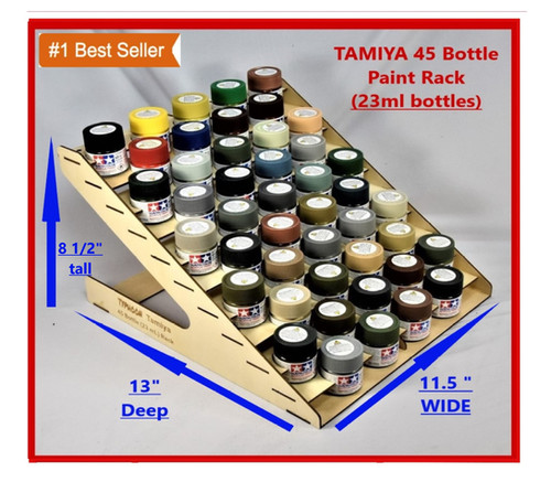45 bottle Tamiya (23 mL) paint rack. | Typhoon site for LLC