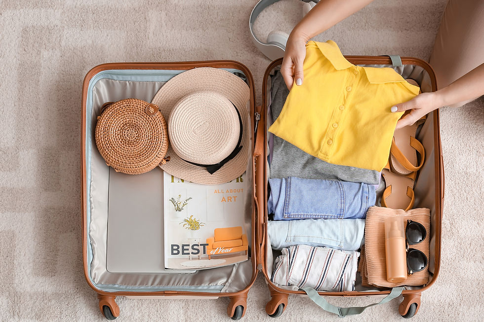 a woman packing