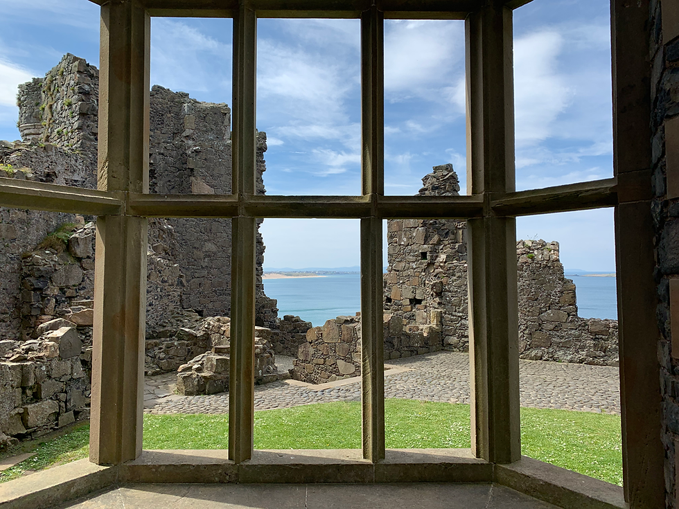 View from inside Dunluce Castle