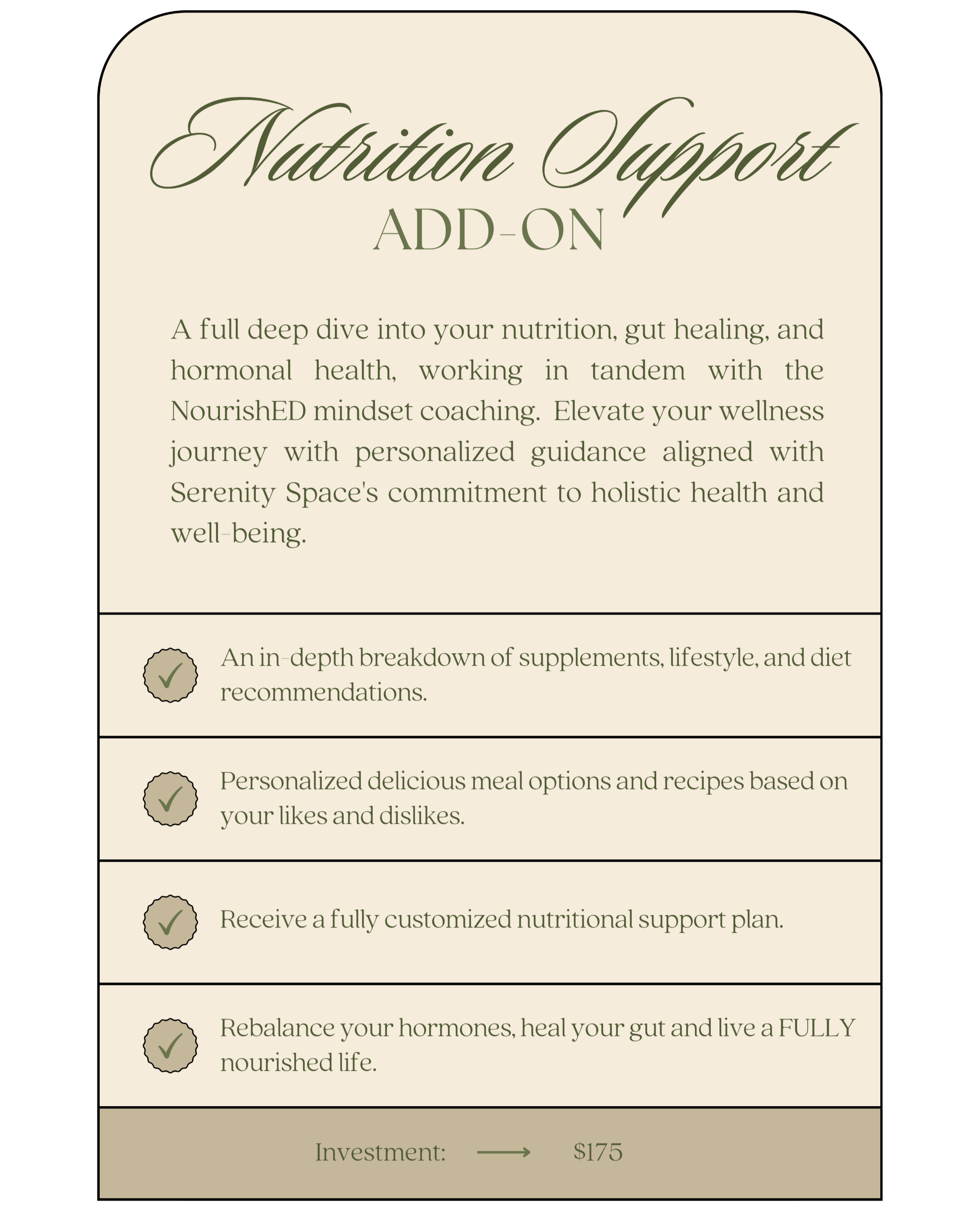 Nutrition Support Add-On