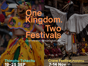 The Festivals of Bhutan 2026, Two Festivals, One Kingdom - ThimphuTshechu Festival 2026 &The Return of the Cranes, Phobjikha 2026