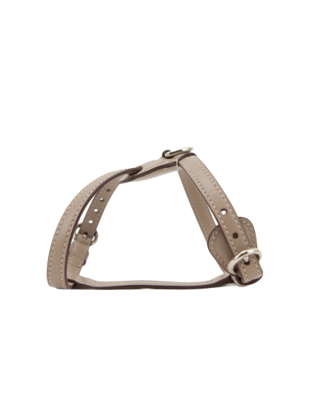 Miniaturbild: Hundegeschirr aus Leder in Beige von CP