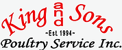 Red and Black King and Sons Poultry Service Logo