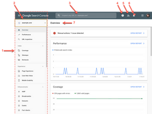 Search Console raporunda gezinme