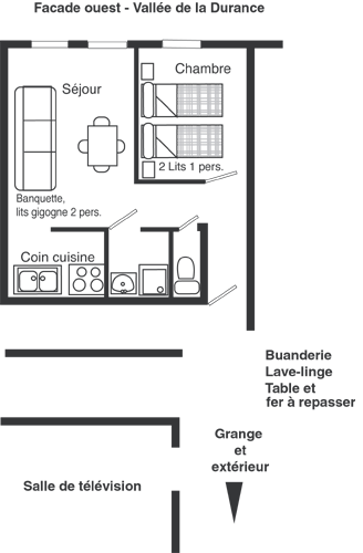 Plan appartement Cellier.