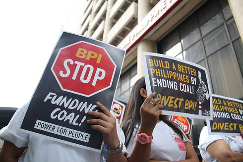 Protest against BPI Philippines