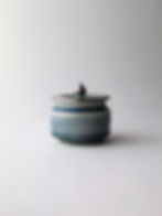 Thumbnail: Silver and Storm Blue Mini Jar