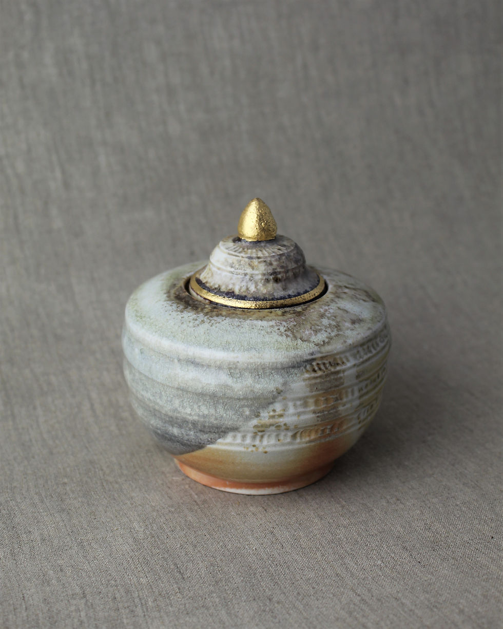 Thumbnail: Wood Fired Jar with Band Design