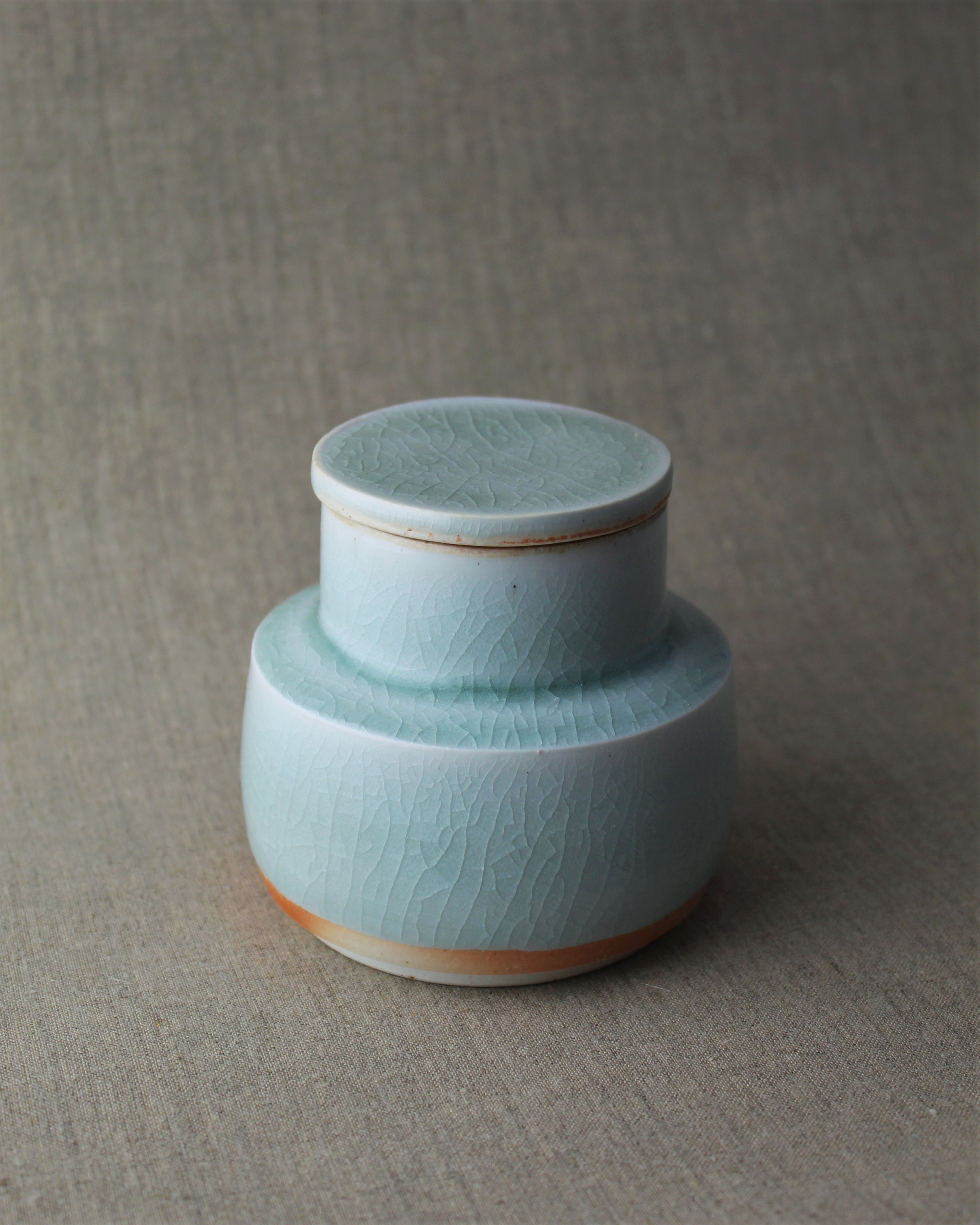 Wood Fired Celadon Jar