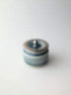 Thumbnail: Silver and Storm Blue Mini Jar