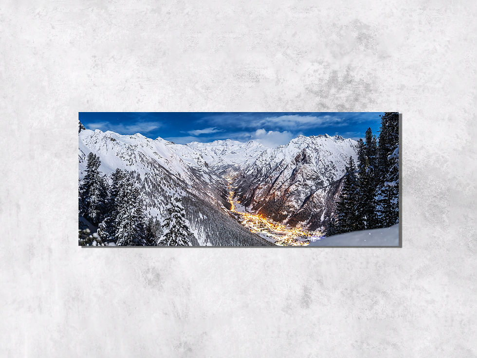 Miniatura: Panorama Notturno Gressoney