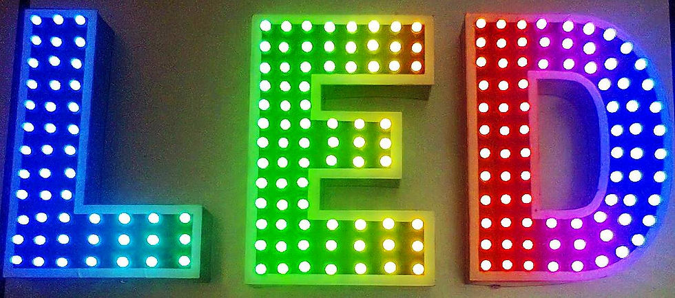 Avisos Led en Acrílico personlizados