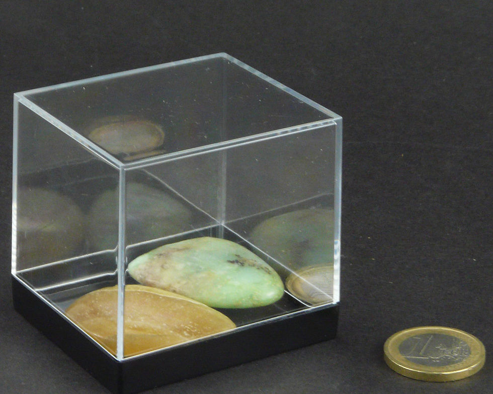 Miniature : 15x boites plastique pour minéraux 52x60 mm - PM25