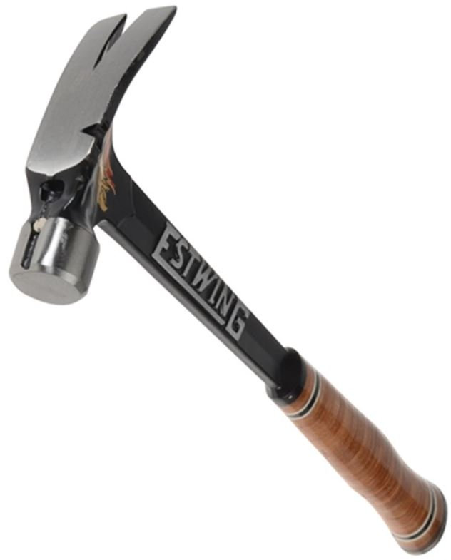 E15s Marteau Charpentier Ultra Leger Estwing Tete Lisse Manche Cuir