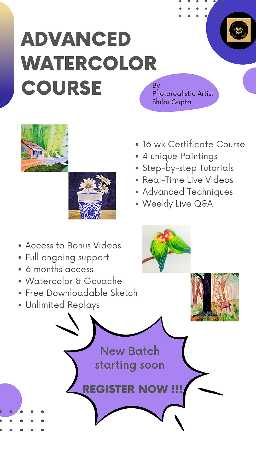 Advanced Watercolor Course