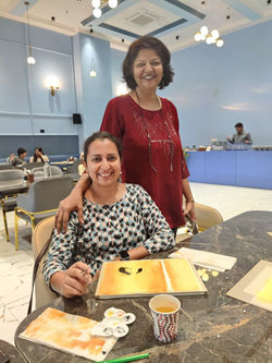 Deer at Sunset by Deepa