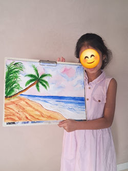 Coastal Scene by 8yr old