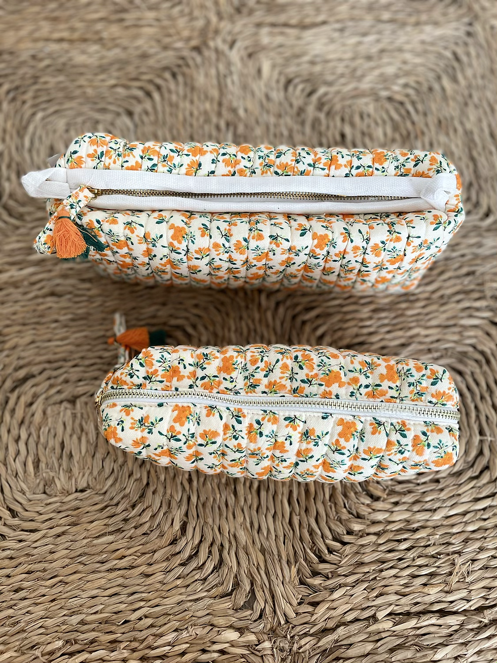 Miniature : Trousse TALUM -  format petit trousse de toilettes en gaz de coton